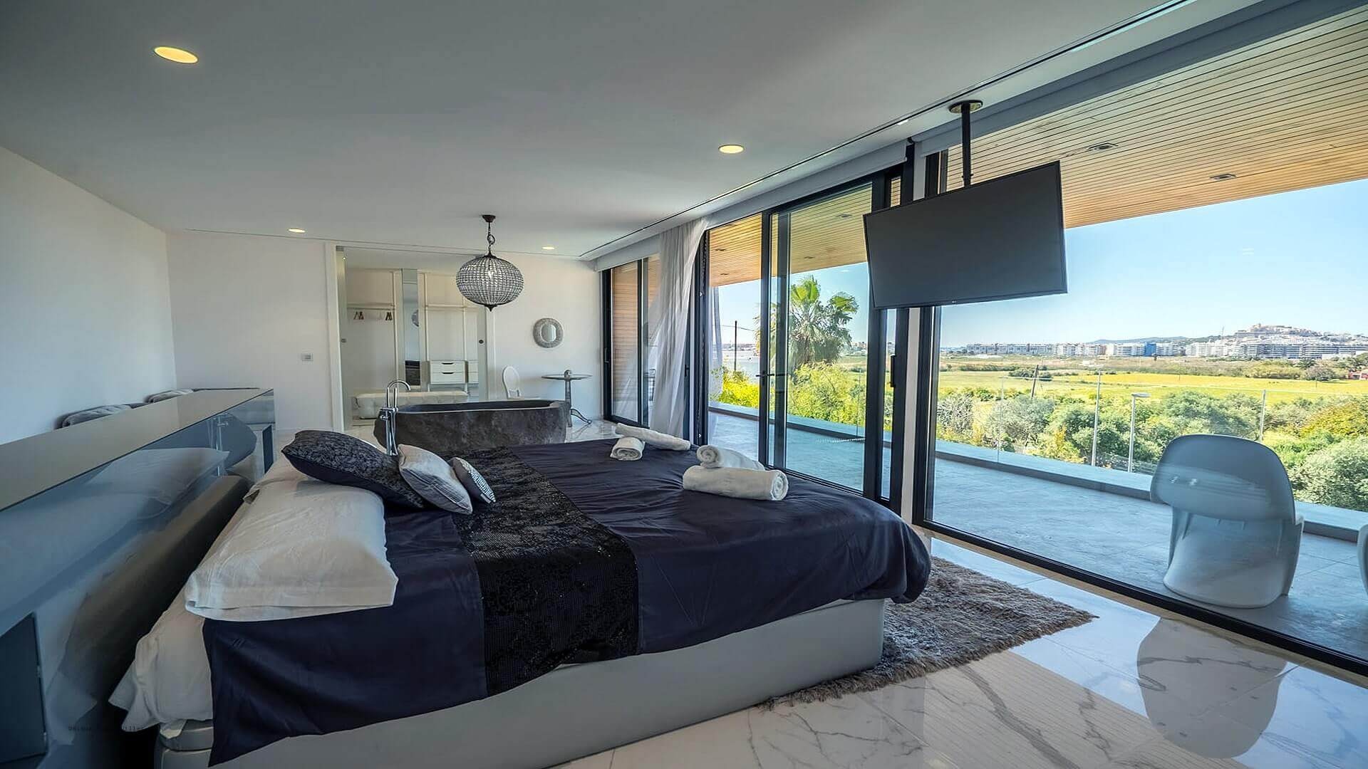 VILLA VALERIA - 6 Bedrooms - Near Cap Martinet, Talamanca Jesus & Ibiza Town