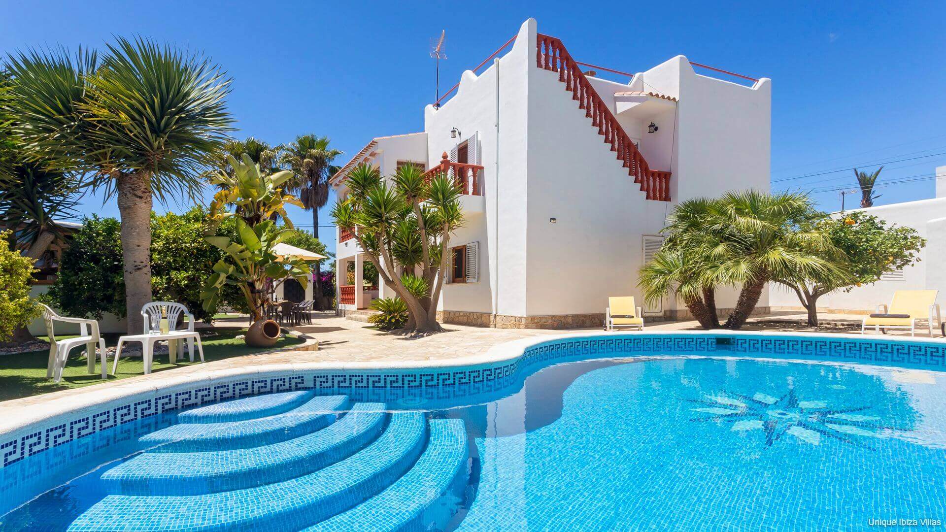 VILLA MALI - 6 Bedrooms - San Jordi Near Playa den Bossa